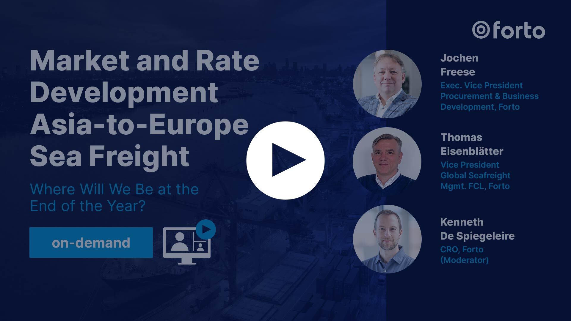 Market and Rate Development Asia-to-Europe Sea freight